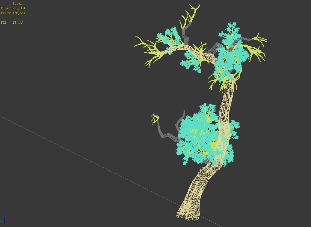 Qianhui Forest-Difu-Vine Tree 059 3D model_3