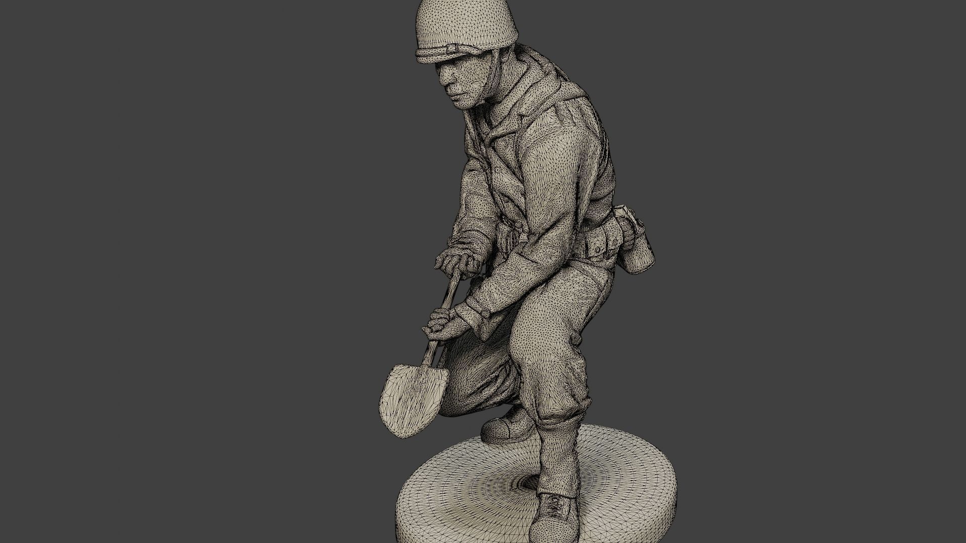 American soldiers ww2 A11 Pack 1 3D Model Collection_24