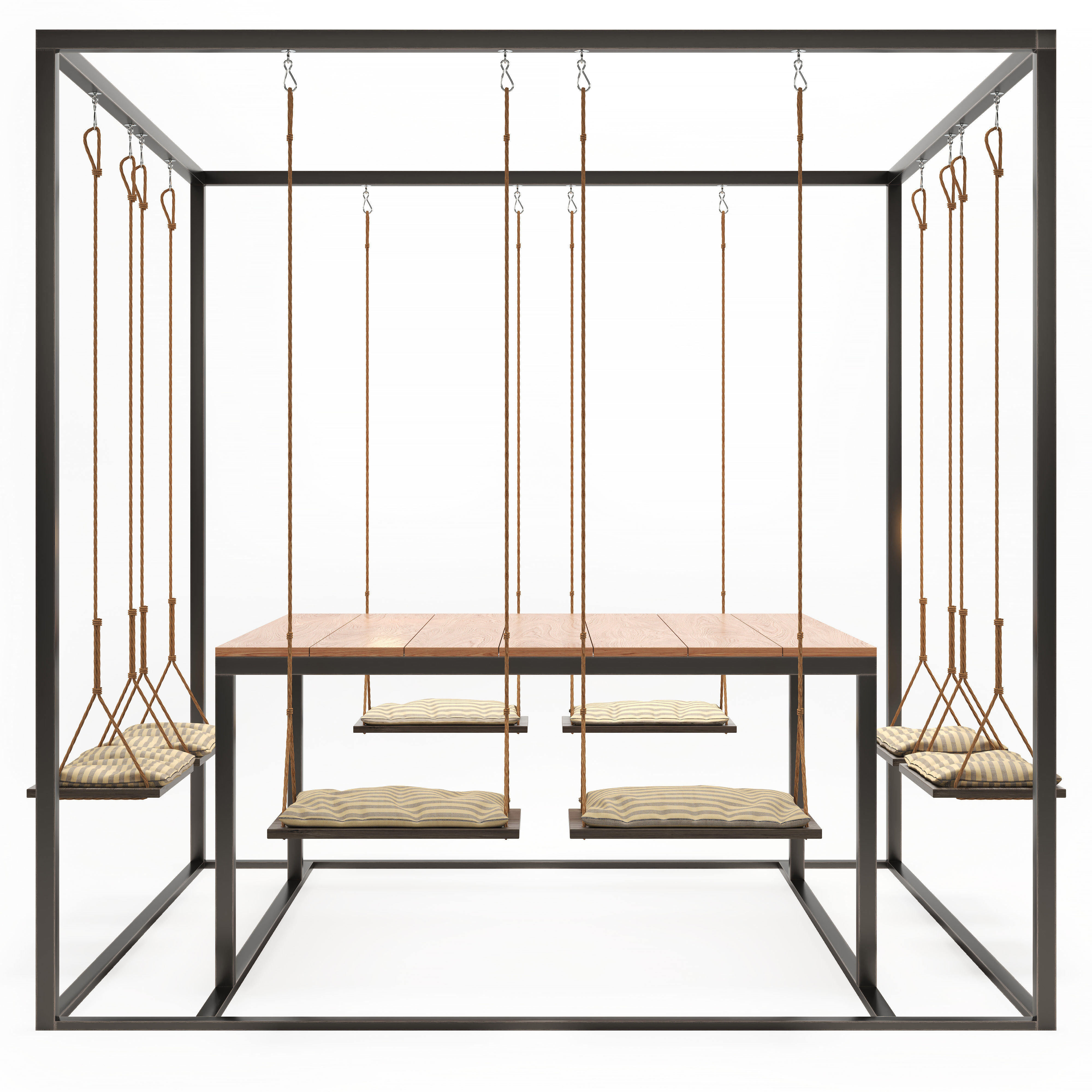 Garden swing table 3D model | CGTrader
