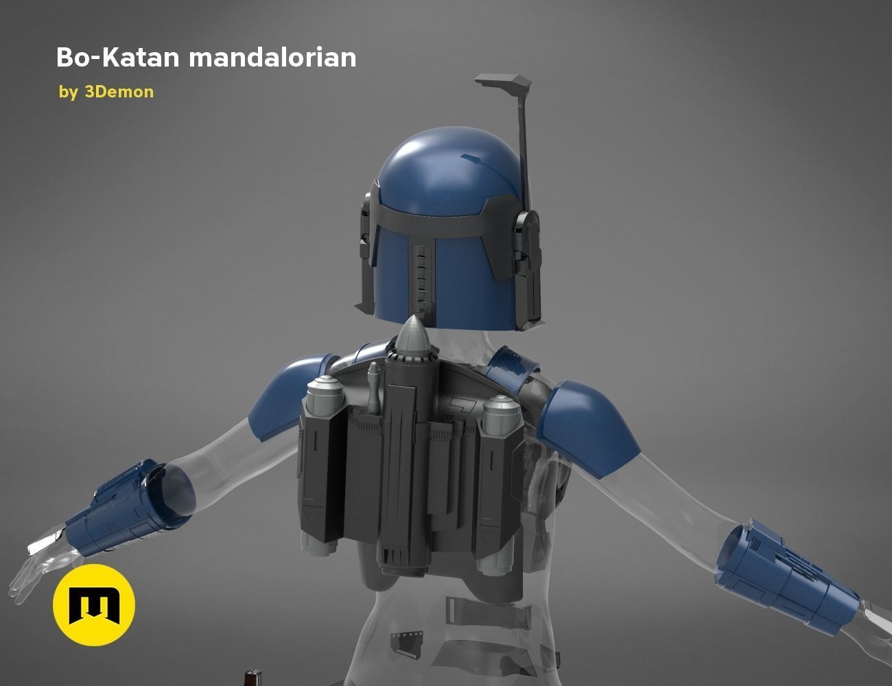 Bo-Katan Mandalorian Armor Set 3D print model_3