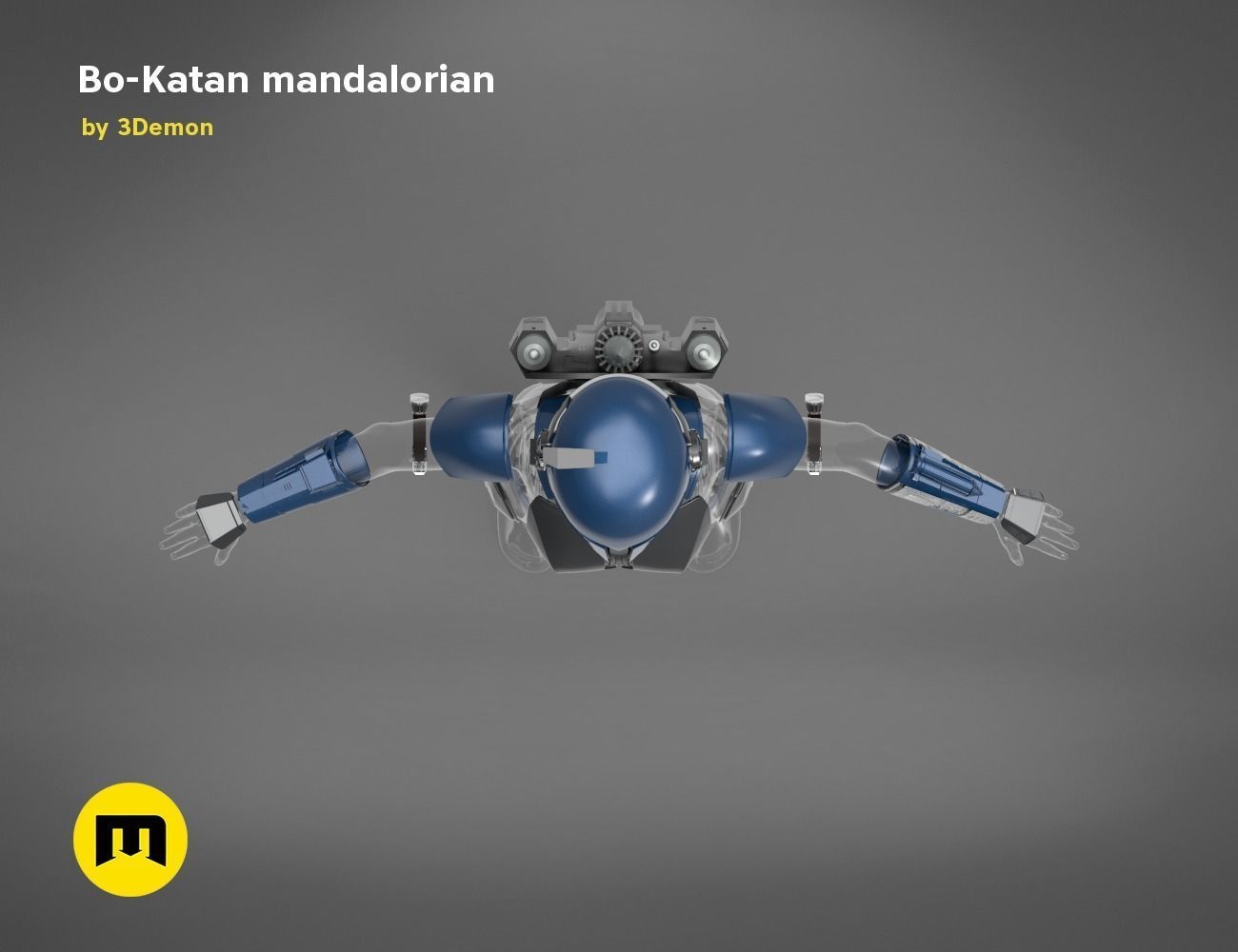 Bo-Katan Mandalorian Armor Set 3D print model_22