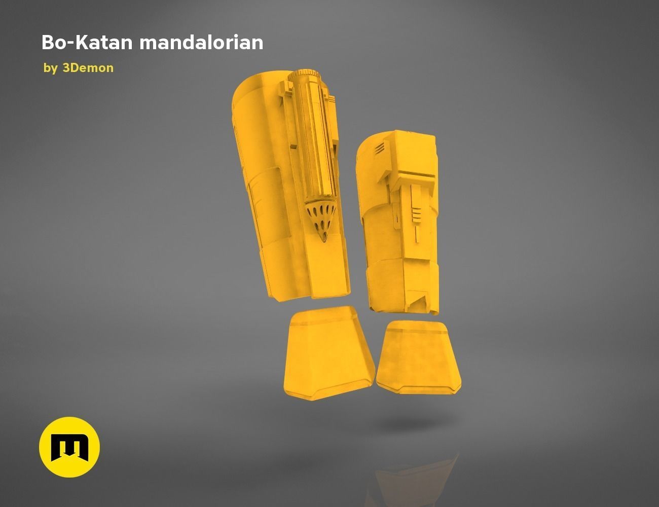 Bo-Katan Mandalorian Armor Set 3D print model_29
