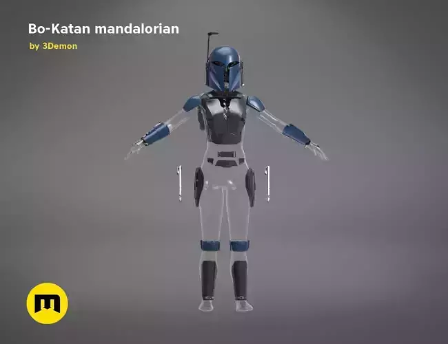 Bo-Katan Mandalorian Armor Set 3D print model