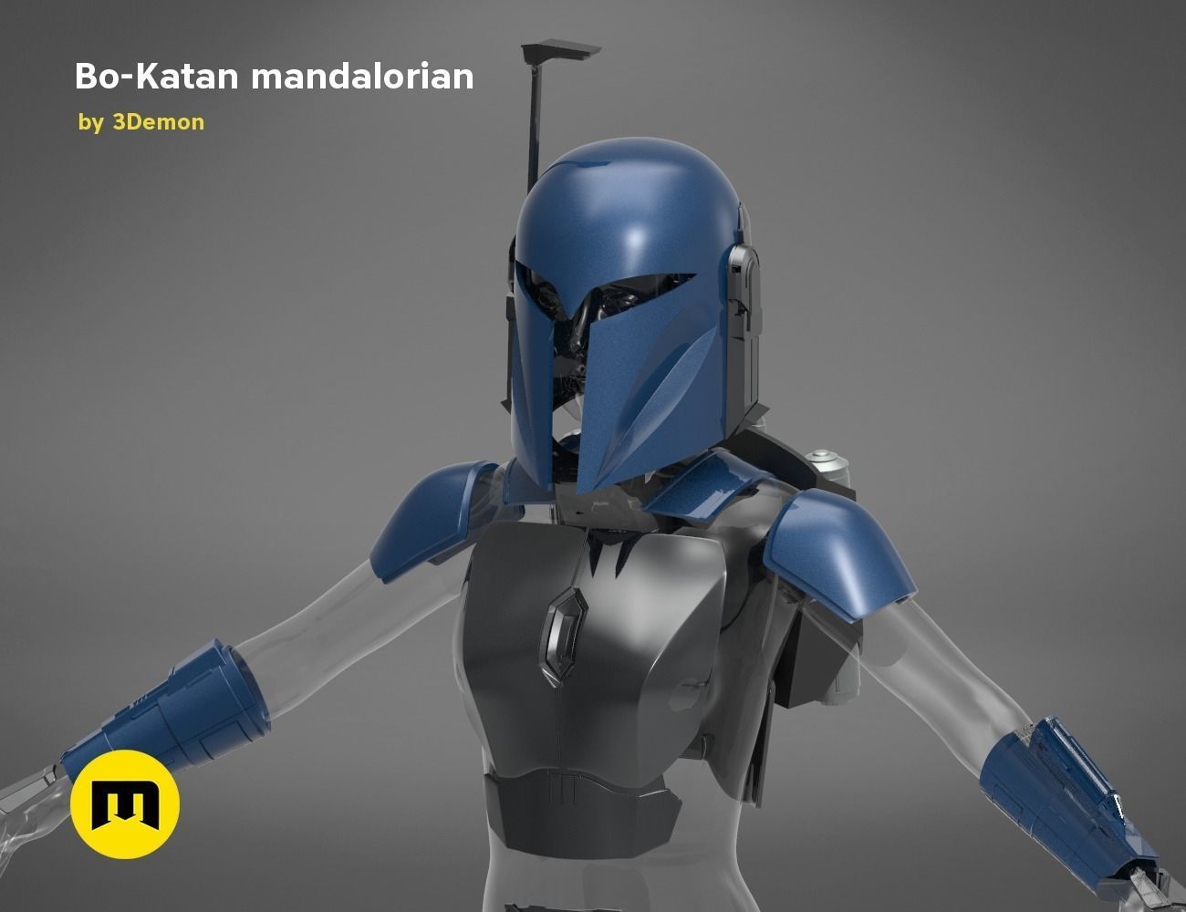 Bo-Katan Mandalorian Armor Set 3D print model_8