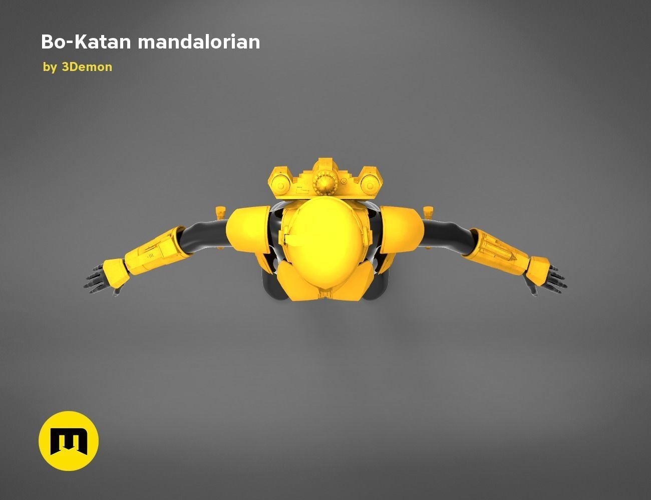 Bo-Katan Mandalorian Armor Set 3D print model_31