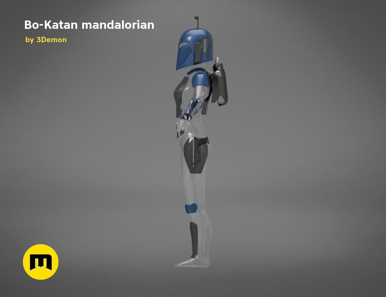 Bo-Katan Mandalorian Armor Set 3D print model_21