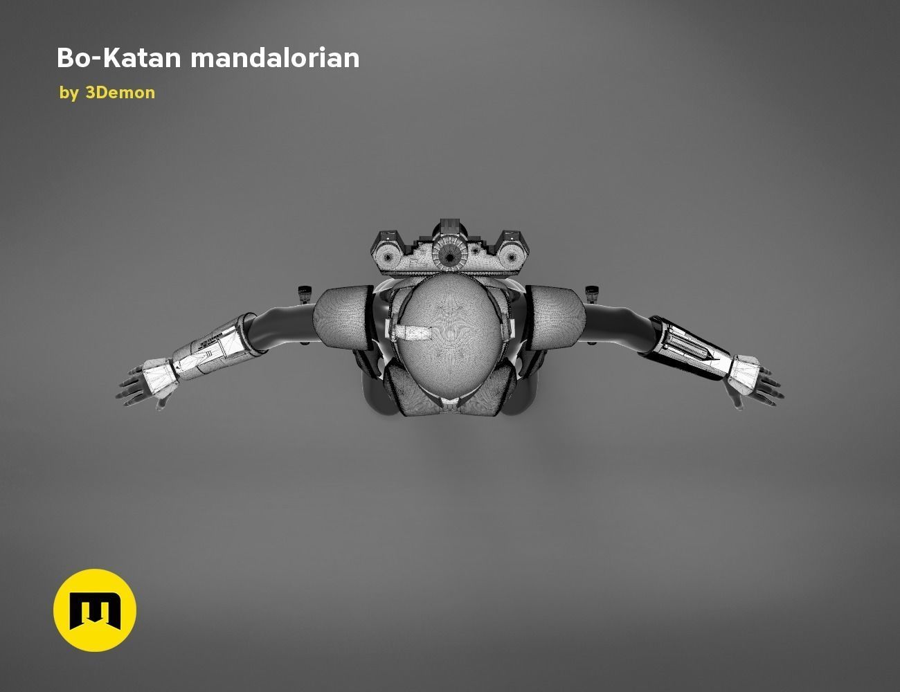 Bo-Katan Mandalorian Armor Set 3D print model_32