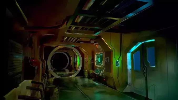 Sci-Fi Corridor 3D model