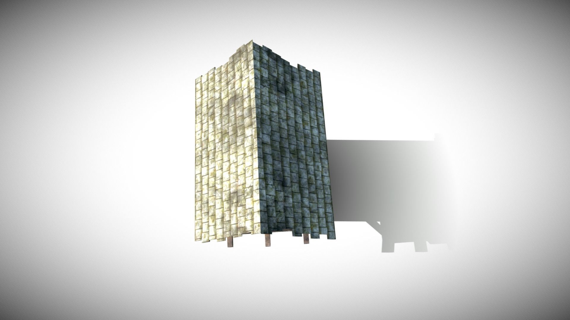 Medieval House Low-poly 3D model_7