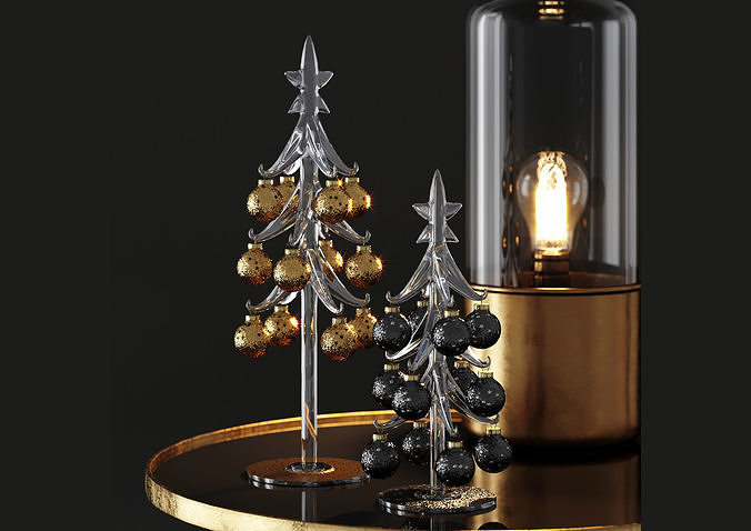Stylish christmas decor 3D model