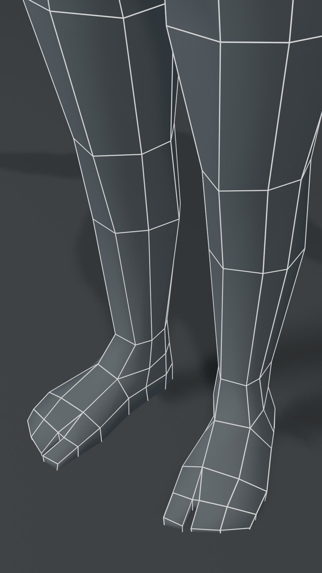 Fat Boy Kid Body Base Mesh  3D Model 1000 Polygons Low-poly 3D model_17