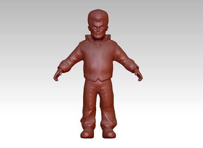 Funny cute  male character  3D print model