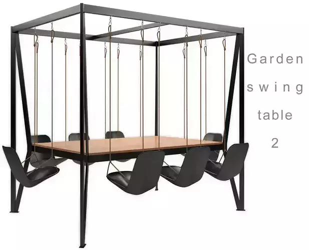 Garden swing table 2