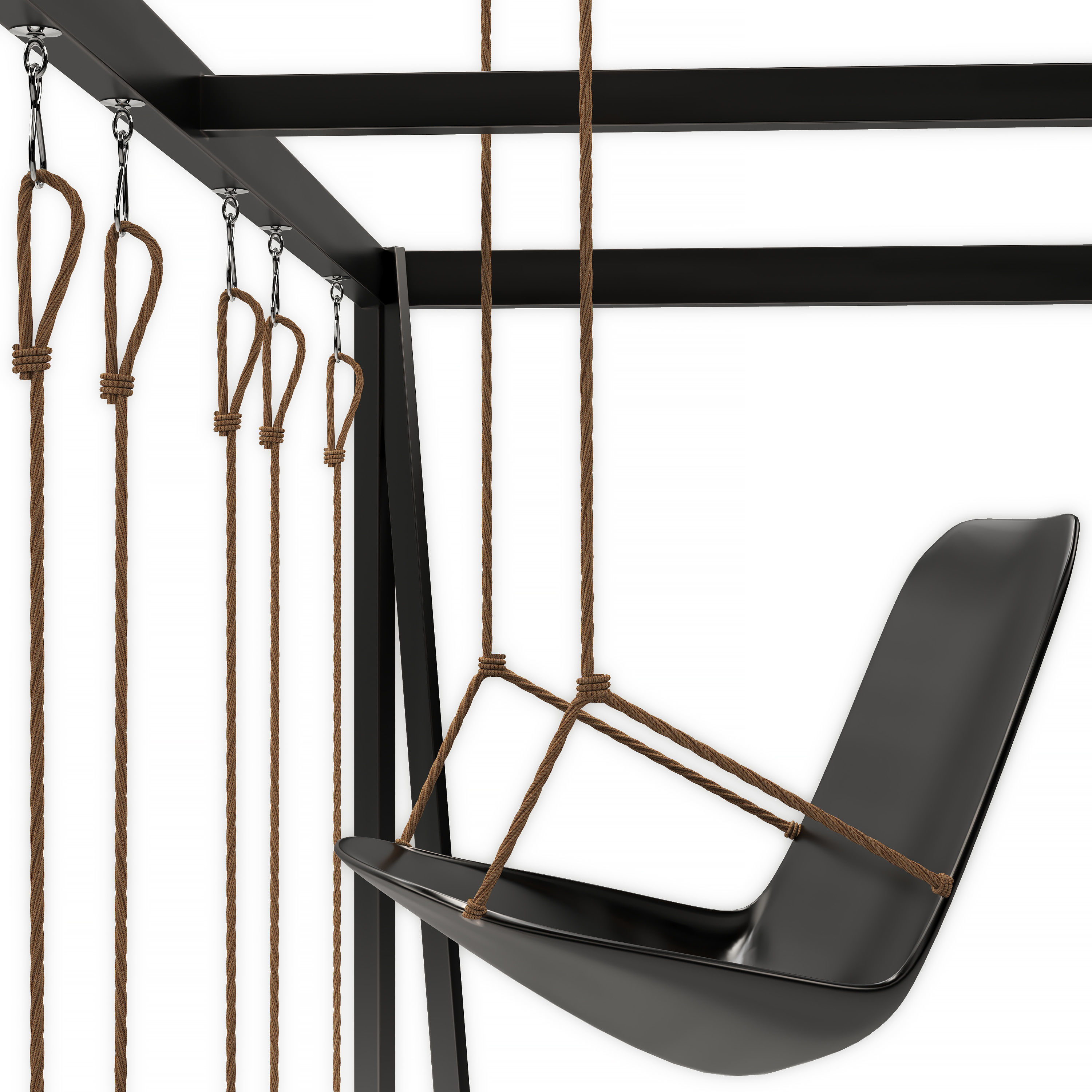 Garden swing table 2 3D model_4