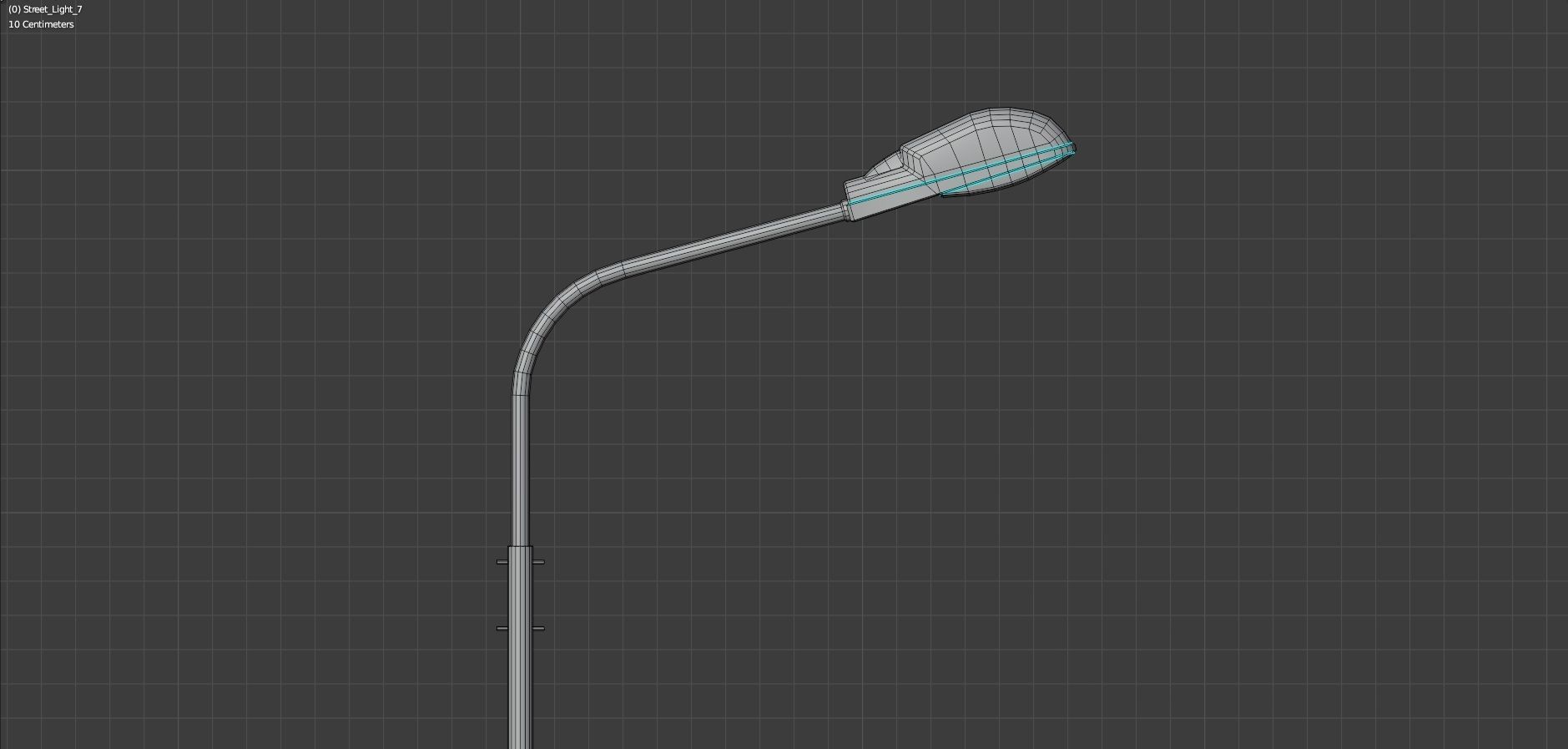 Street Lights - low poly Low-poly 3D model_13