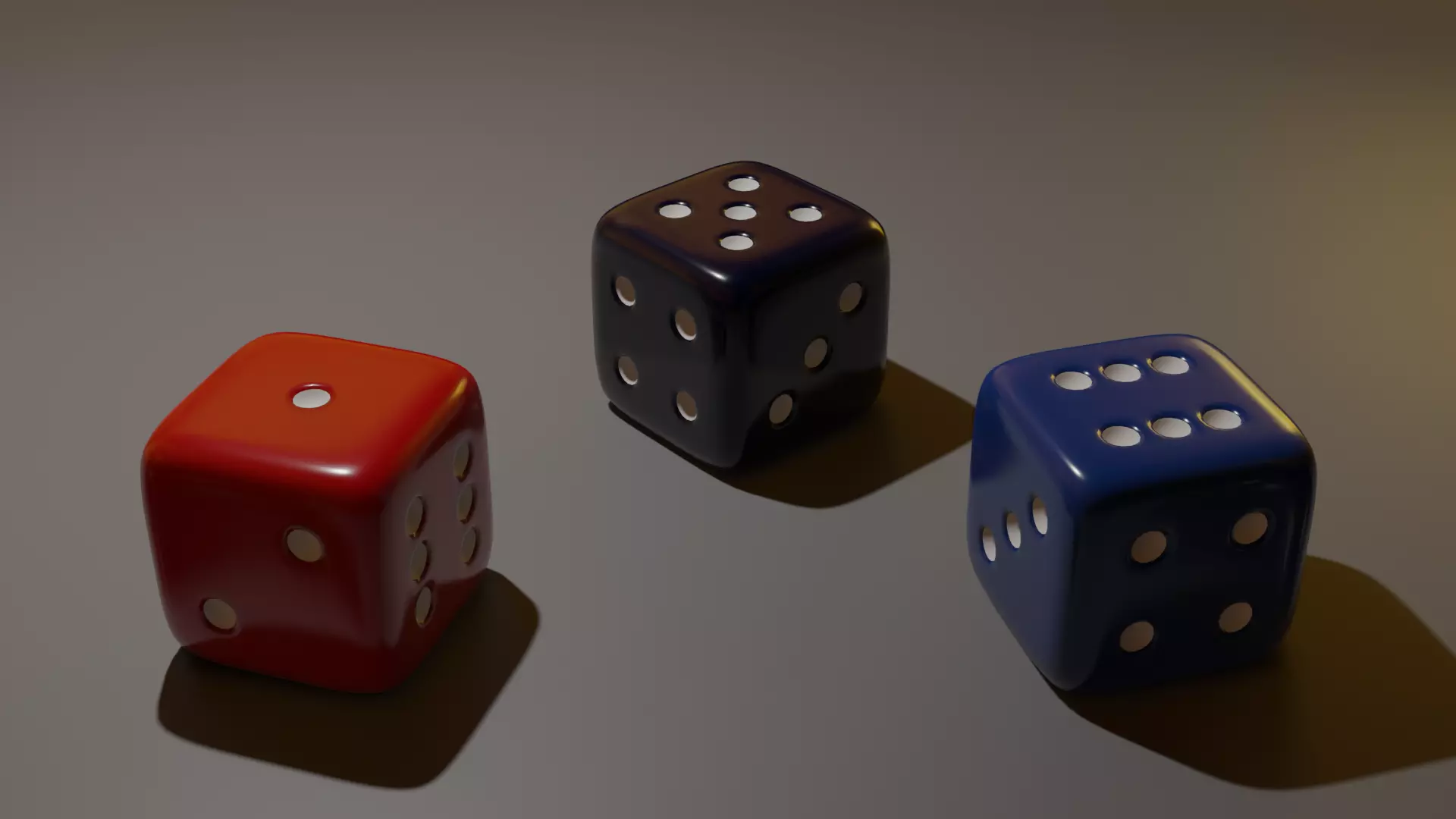 Three Dice Cubes Free 3D model