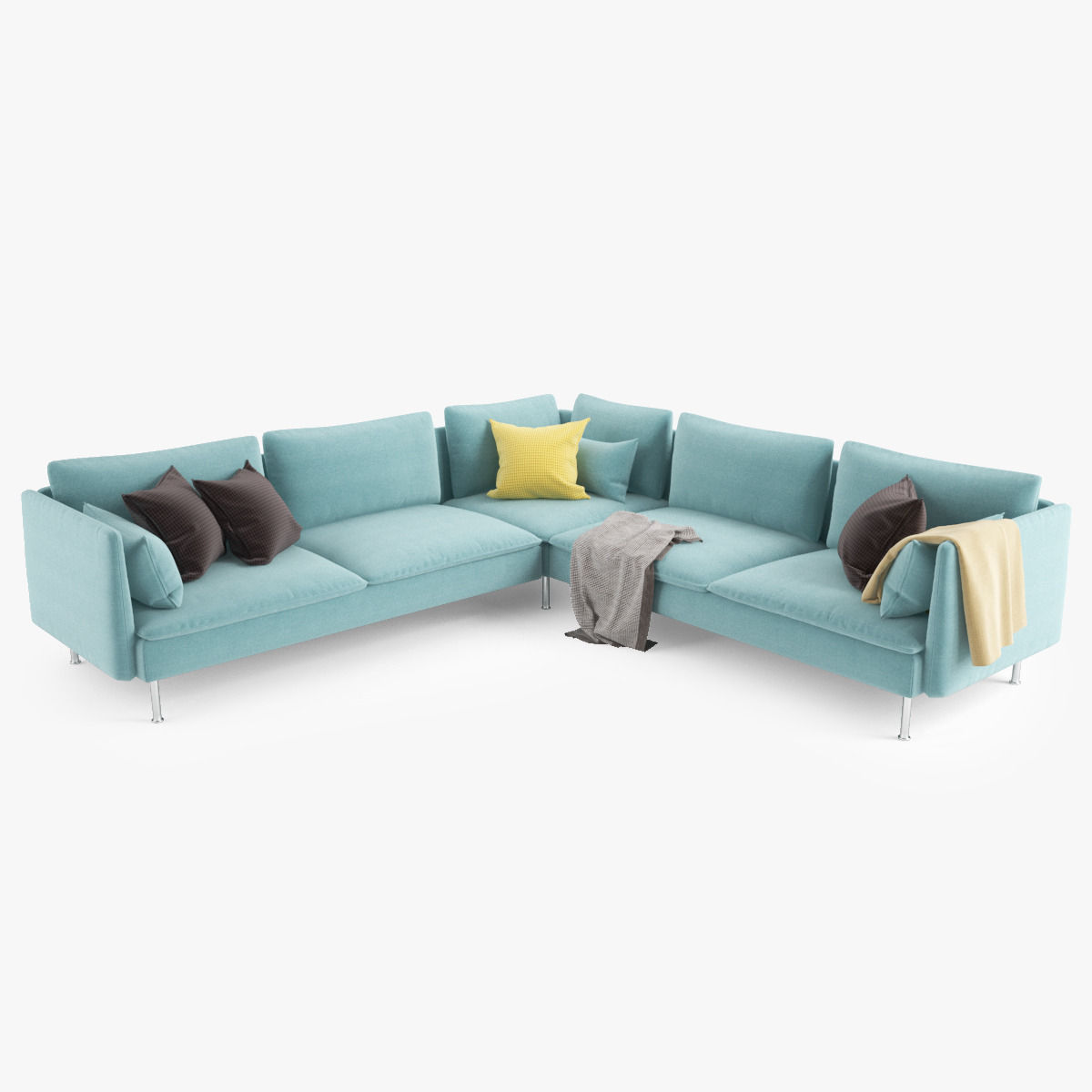 Sectional Sofa 01 3D model_3