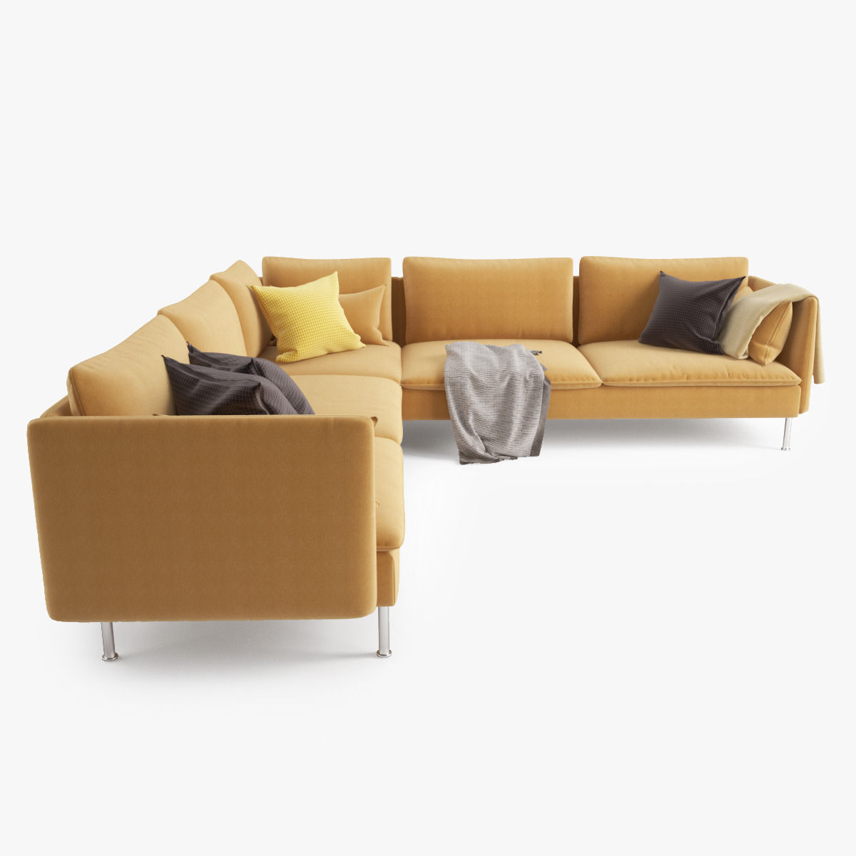 Sectional Sofa 01 3D model_11
