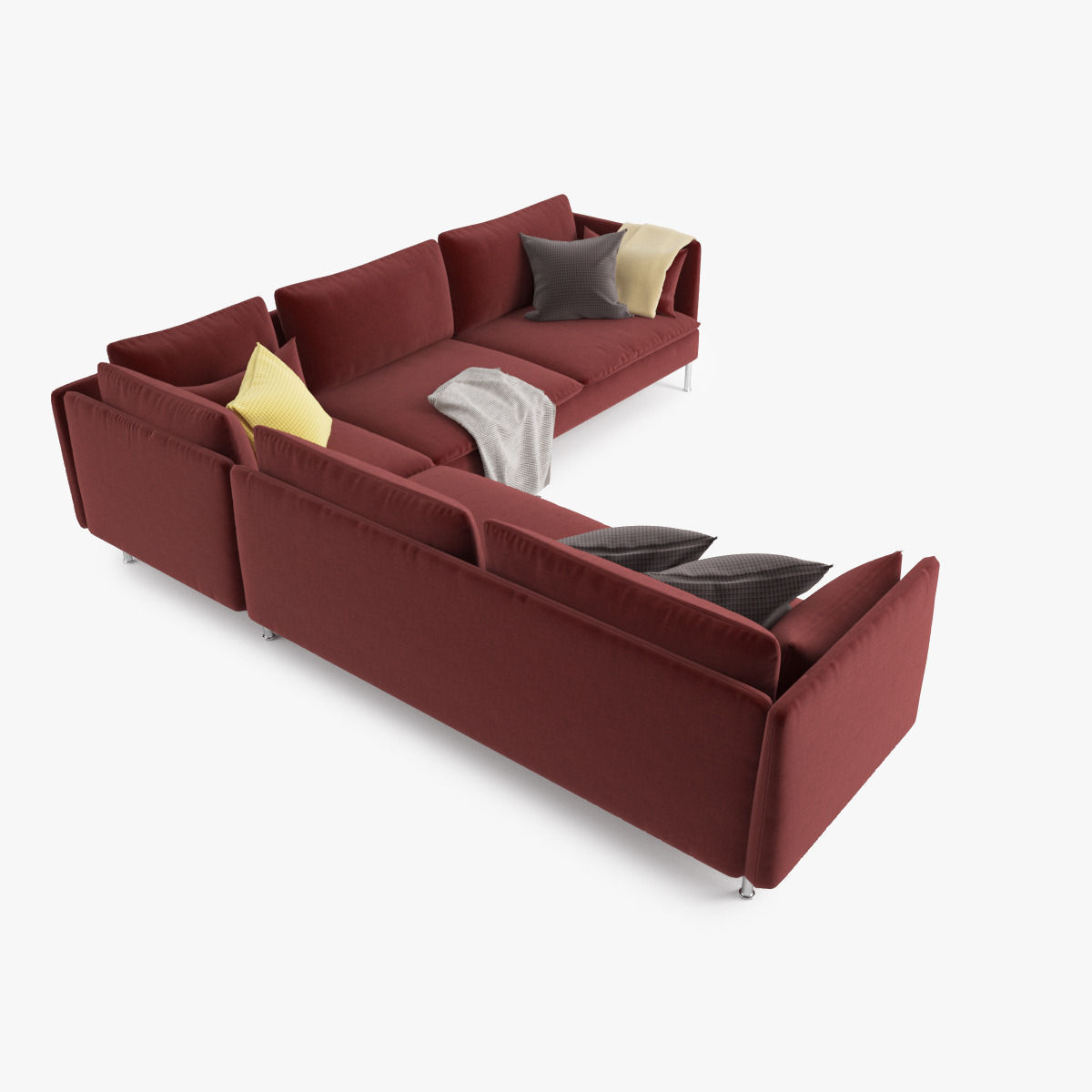 Sectional Sofa 01 3D model_14