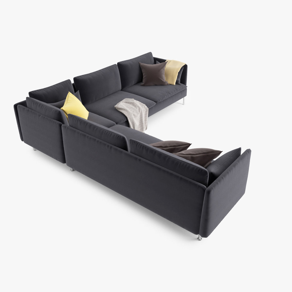 Sectional Sofa 01 3D model_13