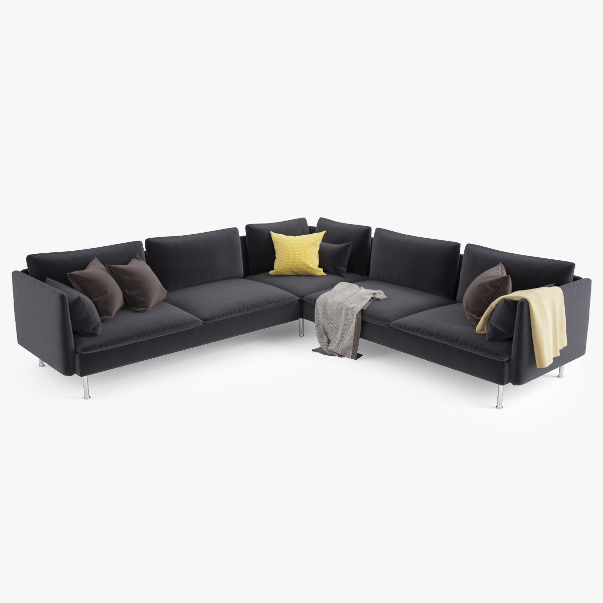 Sectional Sofa 01 3D model_1