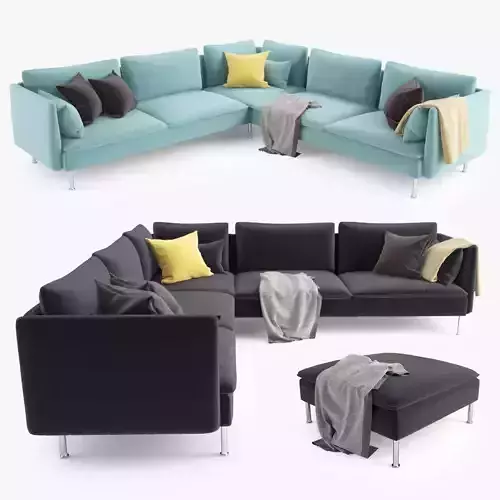Sectional Sofa 01 3D model