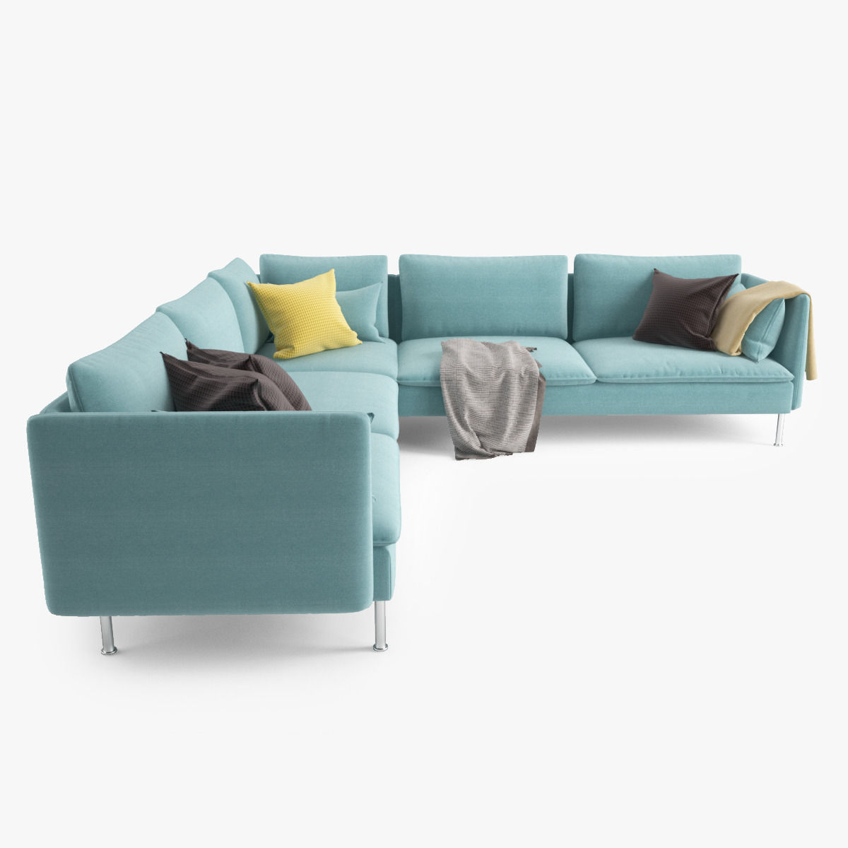 Sectional Sofa 01 3D model_9