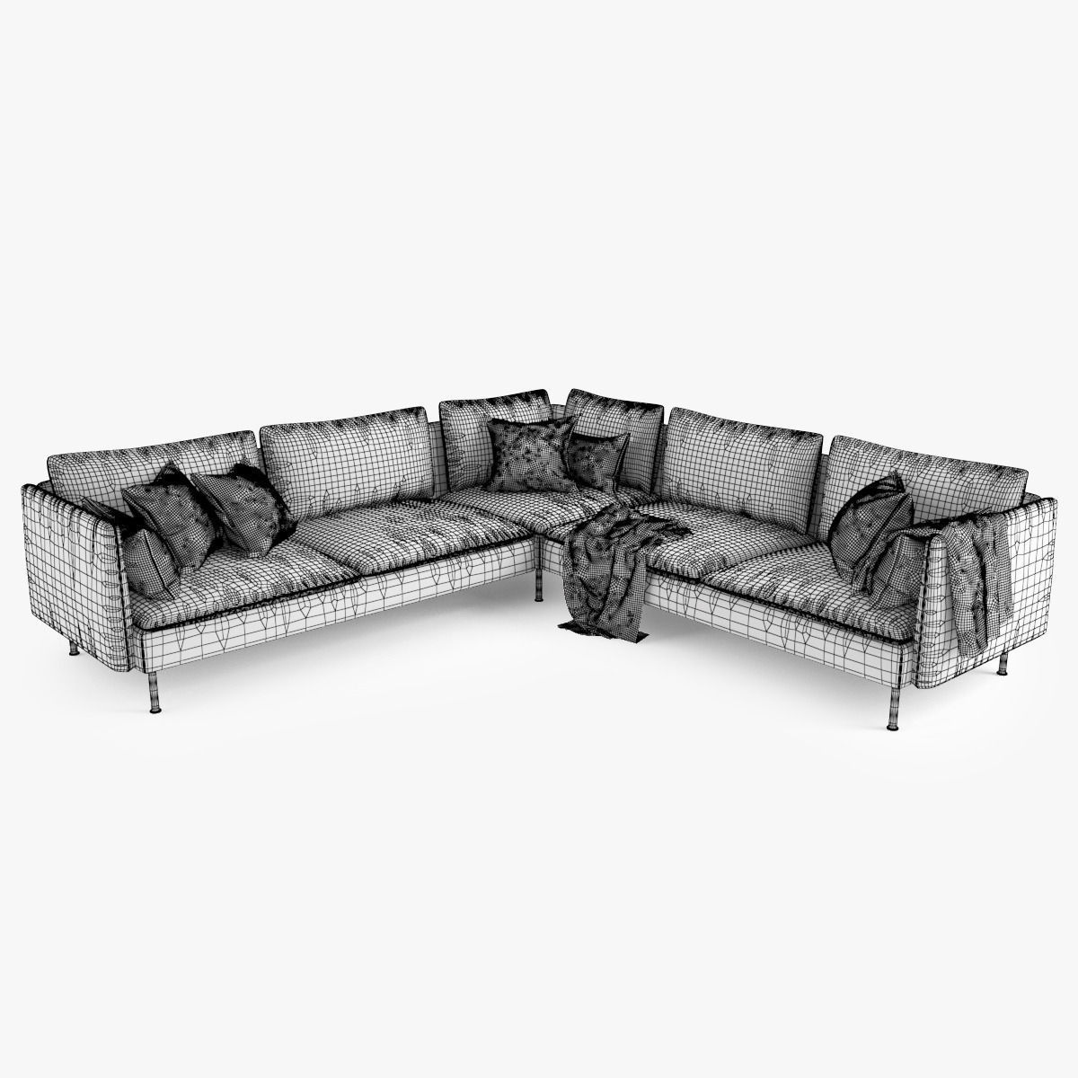 Sectional Sofa 01 3D model_17