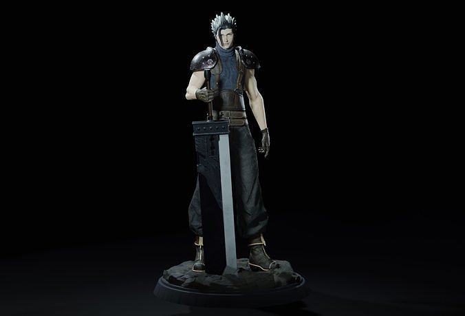 Zack Fair Final Fantasy 7 Remake 3D print model