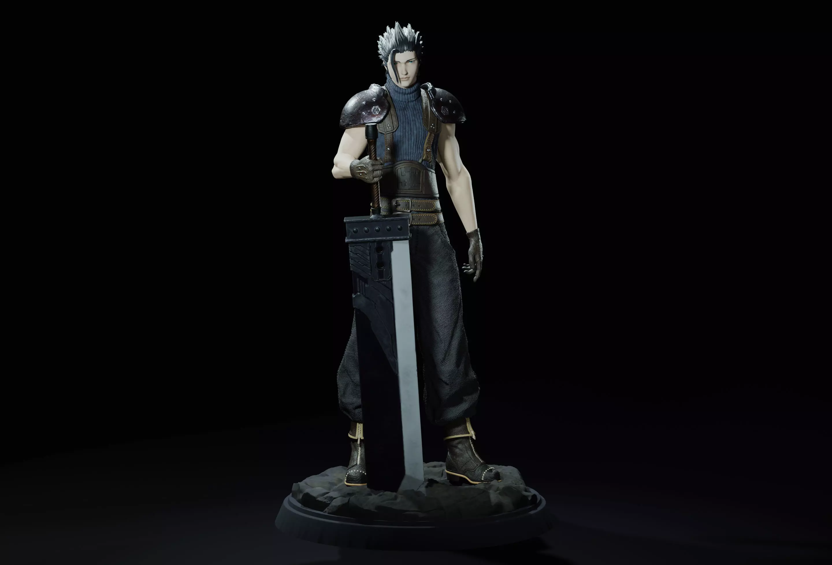 Zack Fair Final Fantasy 7 Remake 3D print model