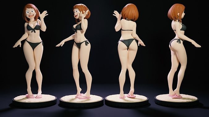 Ochako Uraraka from My Hero Academy 3D print model