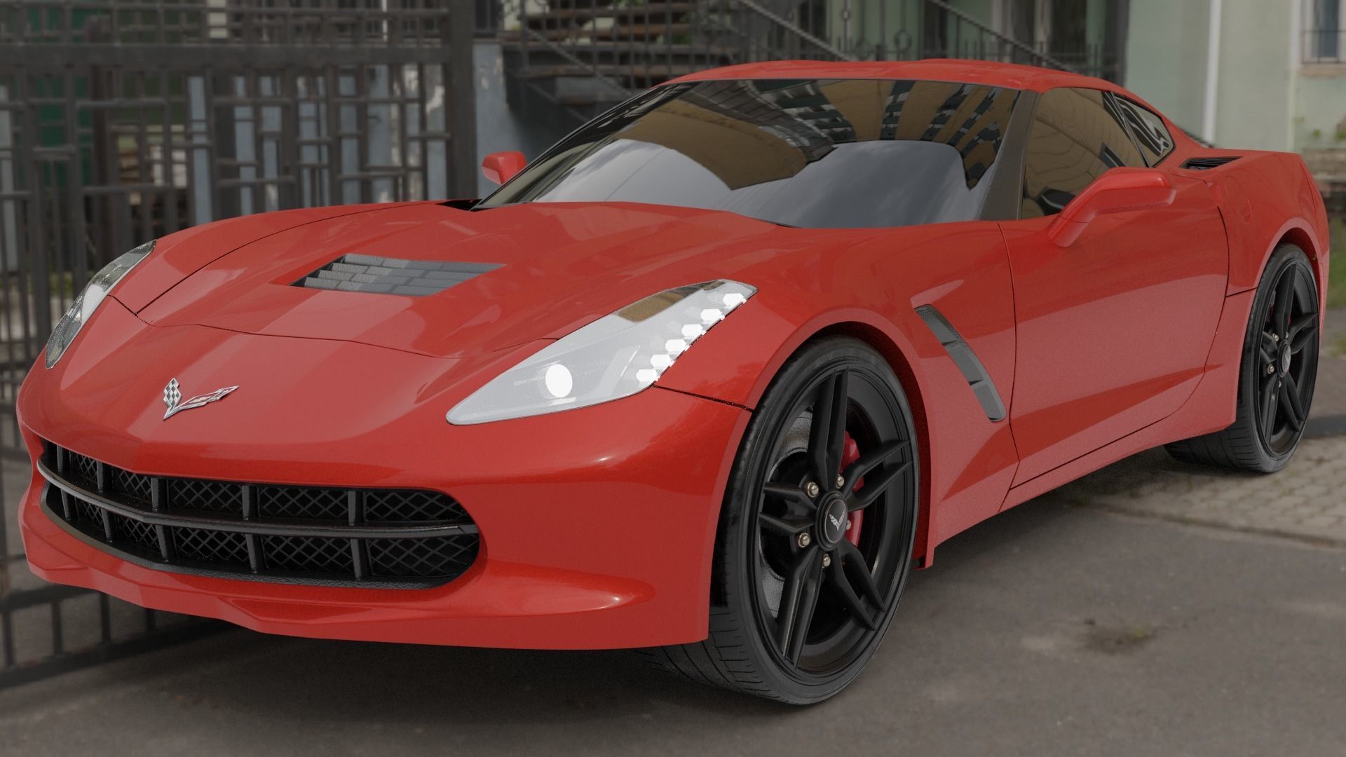 Chevrolet Corvette  3D model_1