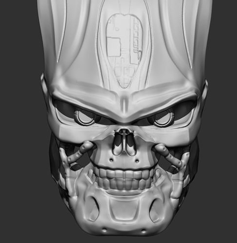 Predator Neca  Terminator Mask Works with the mandibles 3D print model