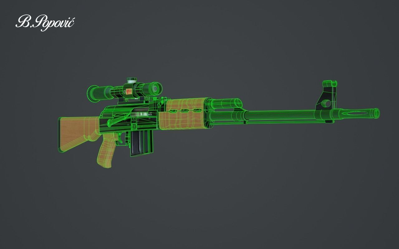 Zastava M76 3D model_3