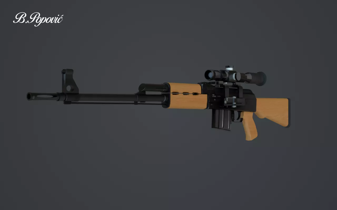 Zastava M76 3D model_0