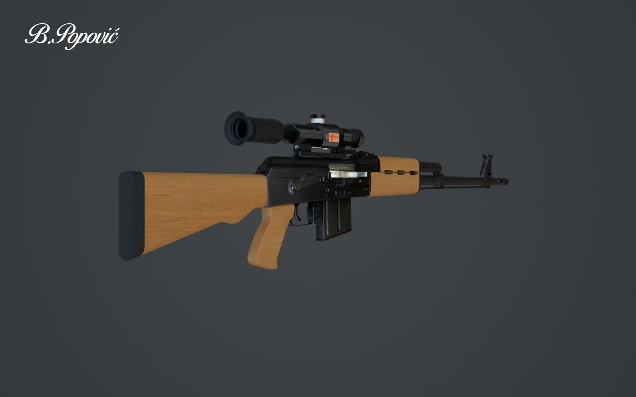 Zastava M76 3D model_4