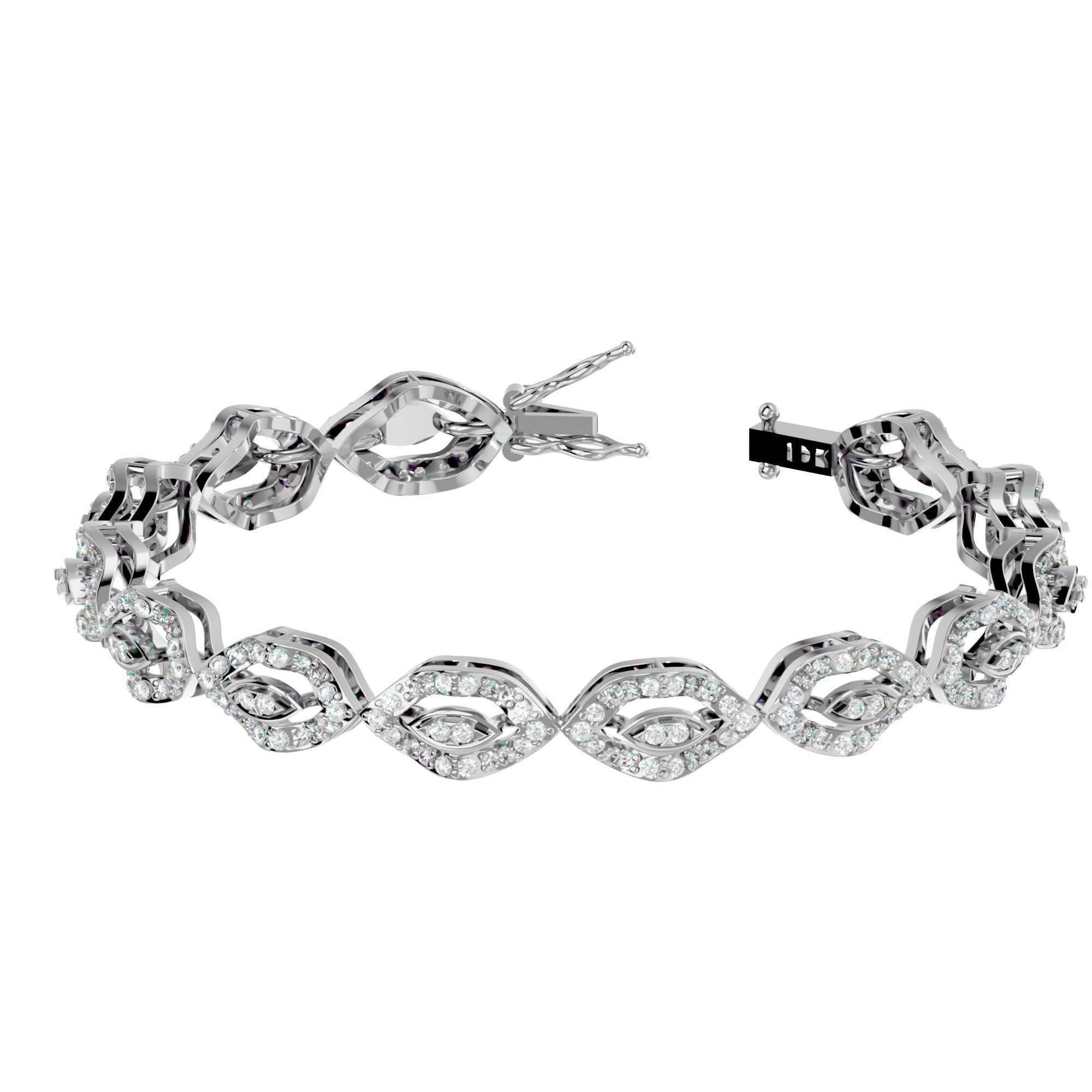 Women bracelet 3dm stl render detail 3D print model_2