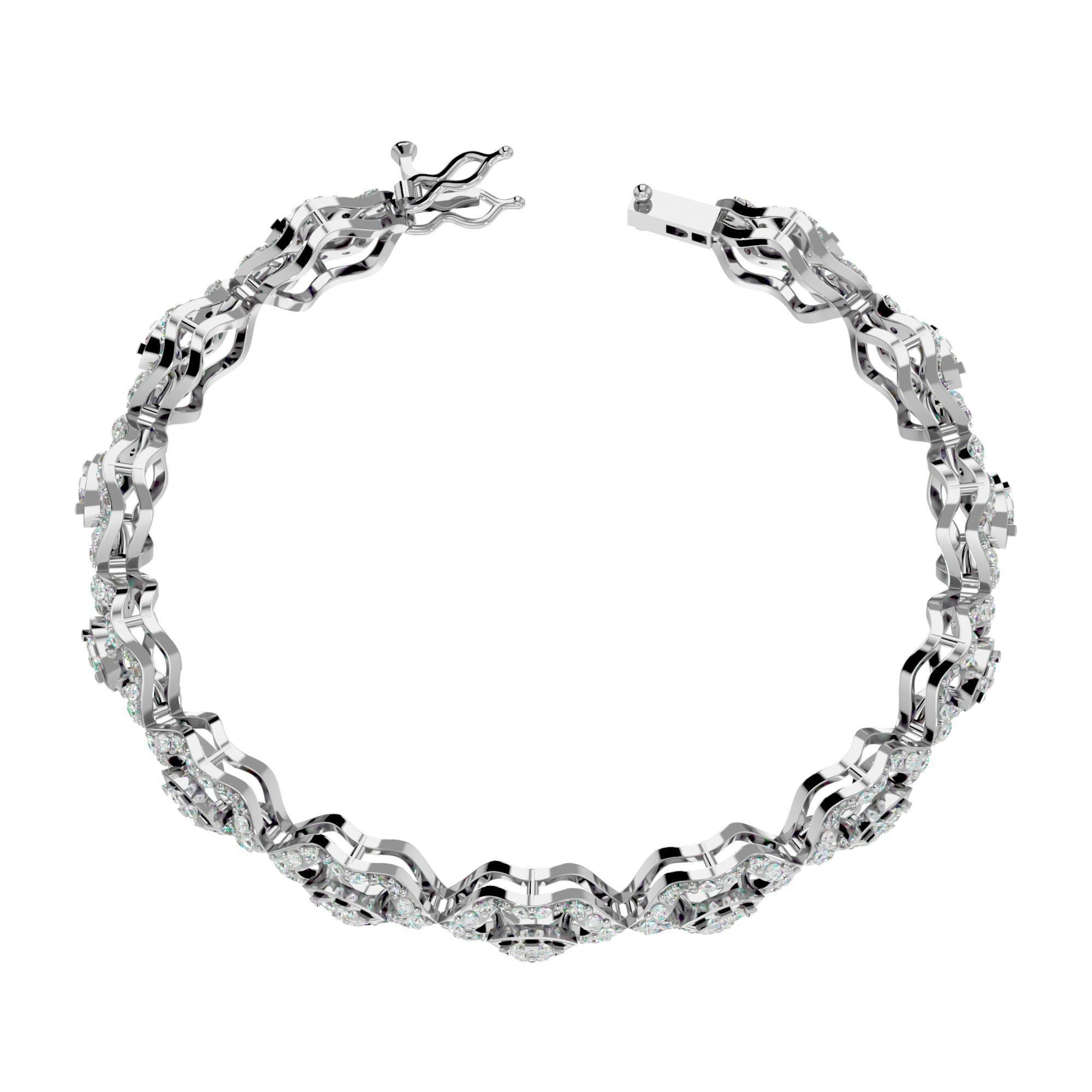 Women bracelet 3dm stl render detail 3D print model_8