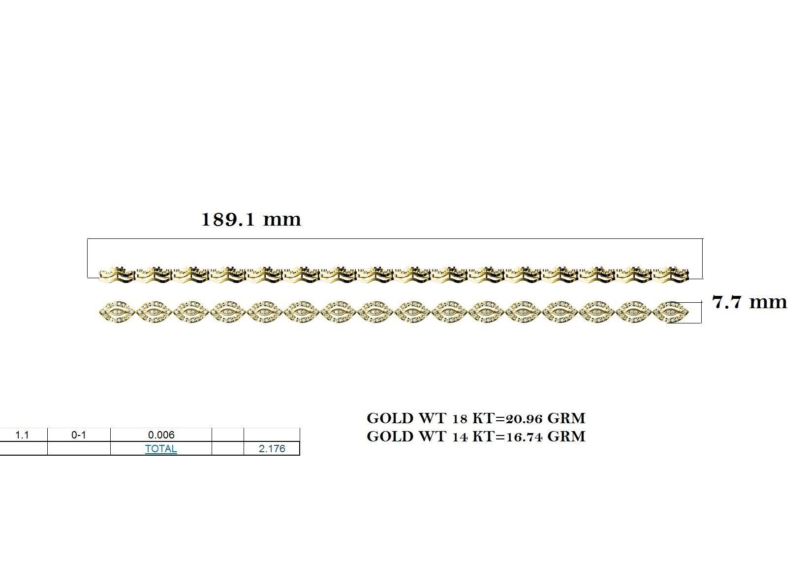 Women bracelet 3dm stl render detail 3D print model_12