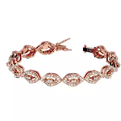 Women bracelet 3dm stl render detail