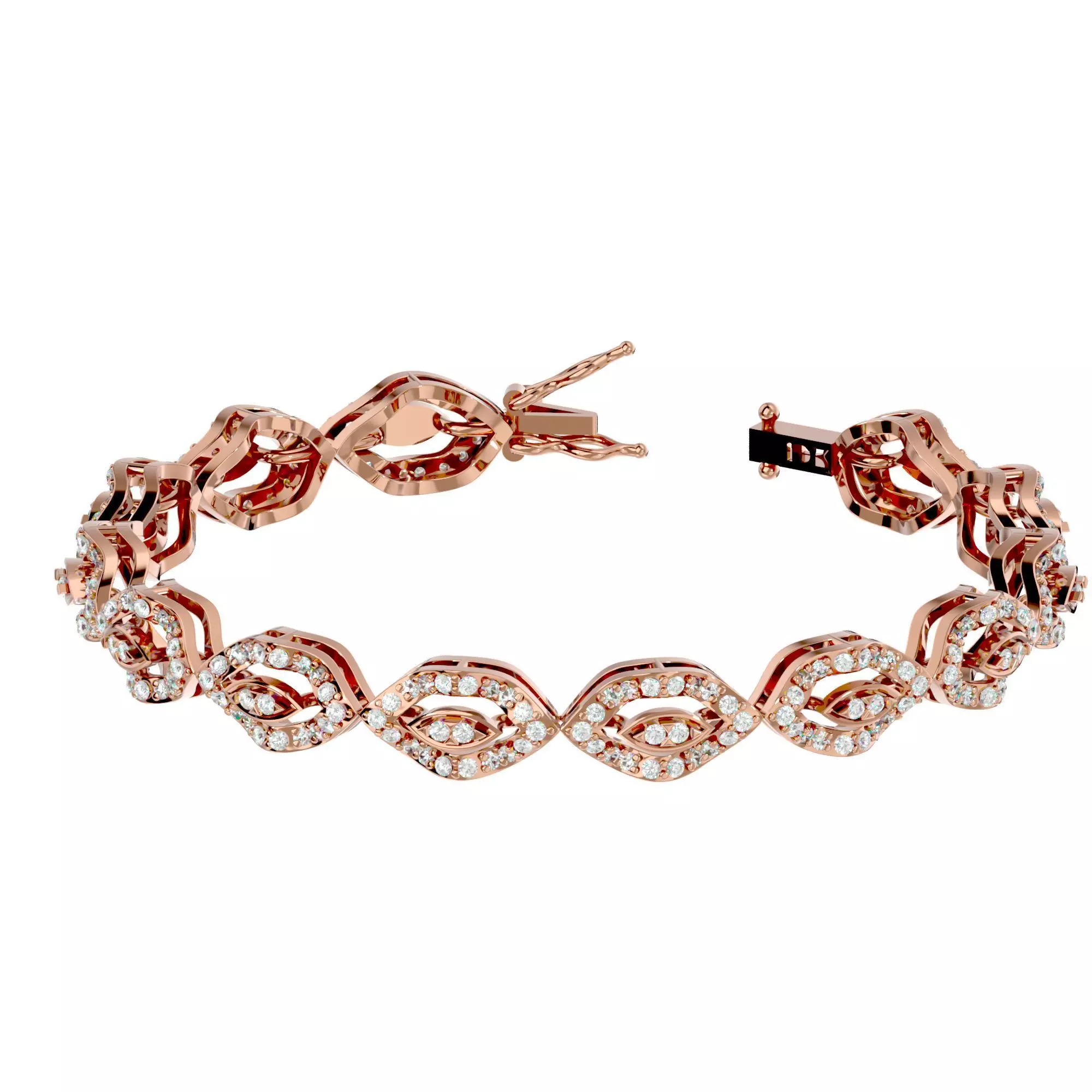 Women bracelet 3dm stl render detail 3D print model_0