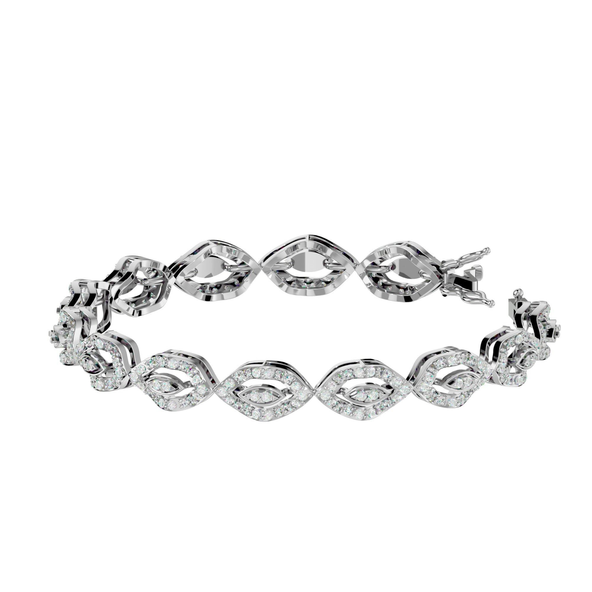 Women bracelet 3dm stl render detail 3D print model_3