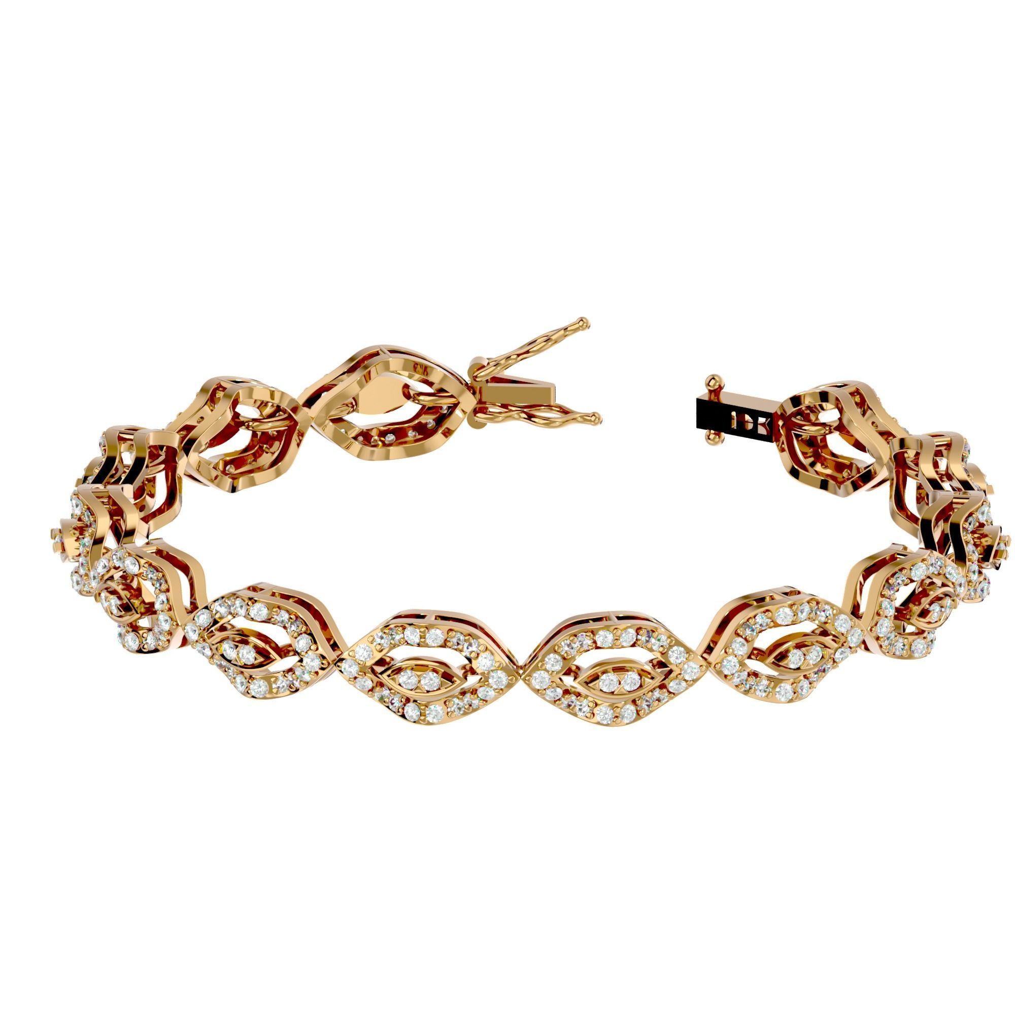 Women bracelet 3dm stl render detail 3D print model_1