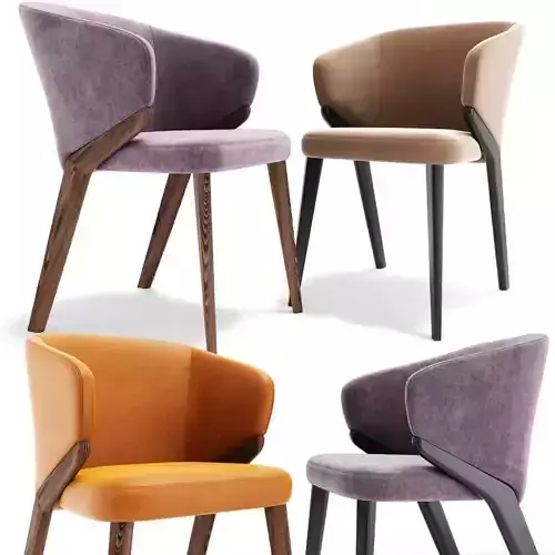 Bross Nora Dining Chair Armchair 3D model