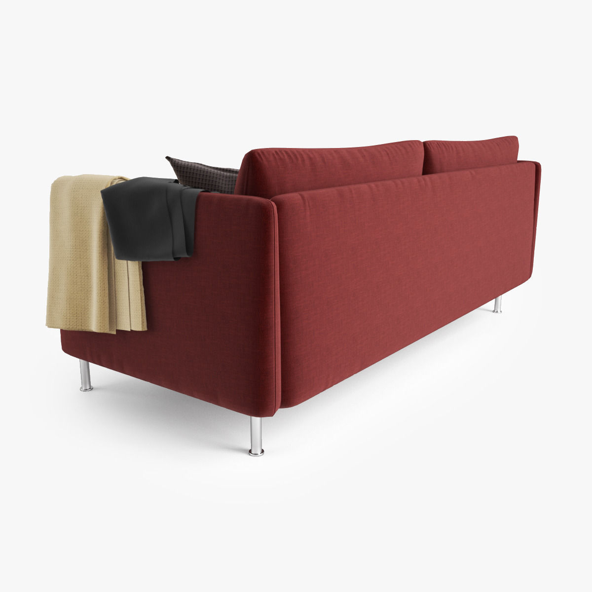Sofa with pillows 3D model_10