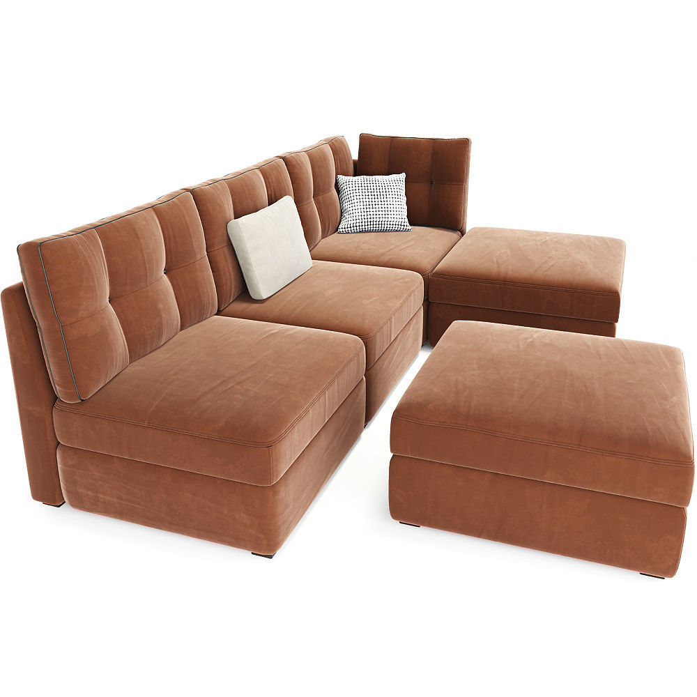 Storage Super Sectional Sofa 3D model CGTrader