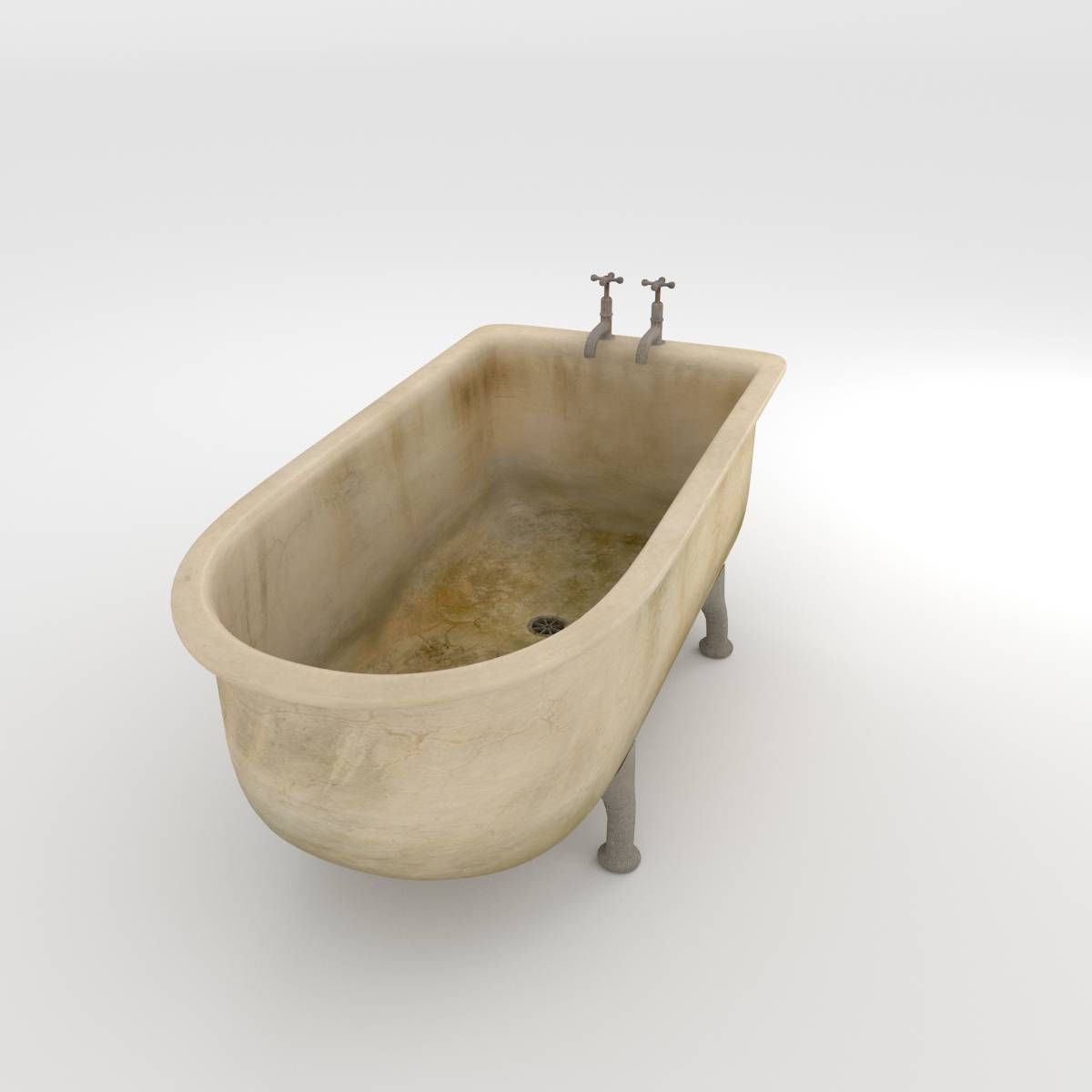 Dirty Bath 3D model_2