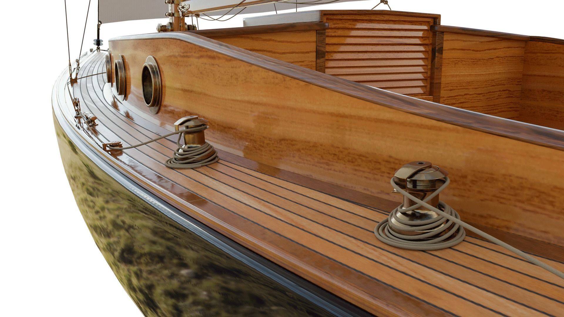 60ft Classical Sailing Yacht Elise 3D model_13