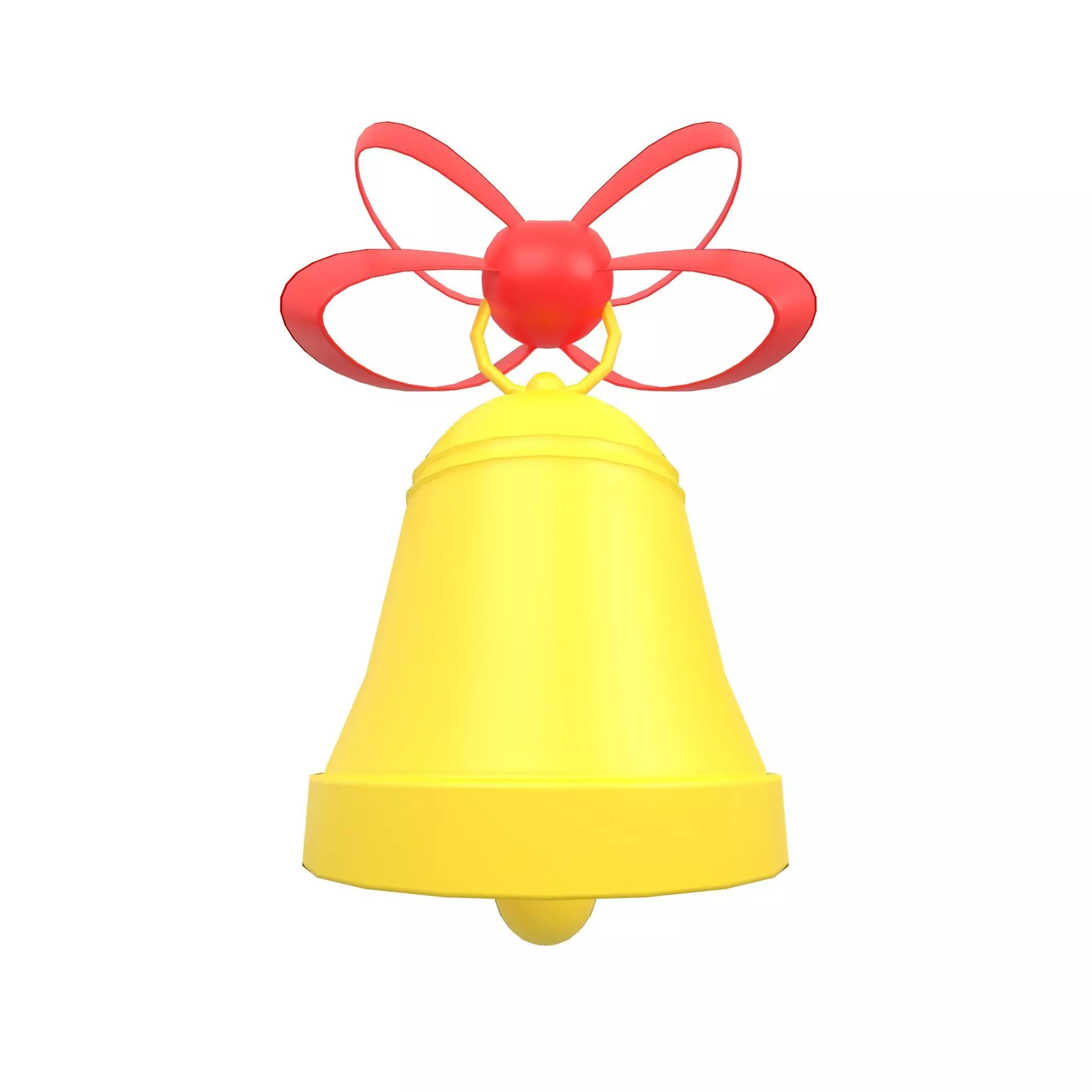 Christmas Bell v1 002 Low-poly 3D model
