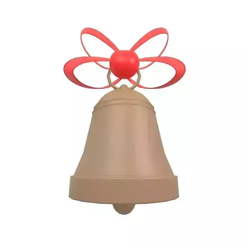 Christmas Bell v1 003 Low-poly 3D model